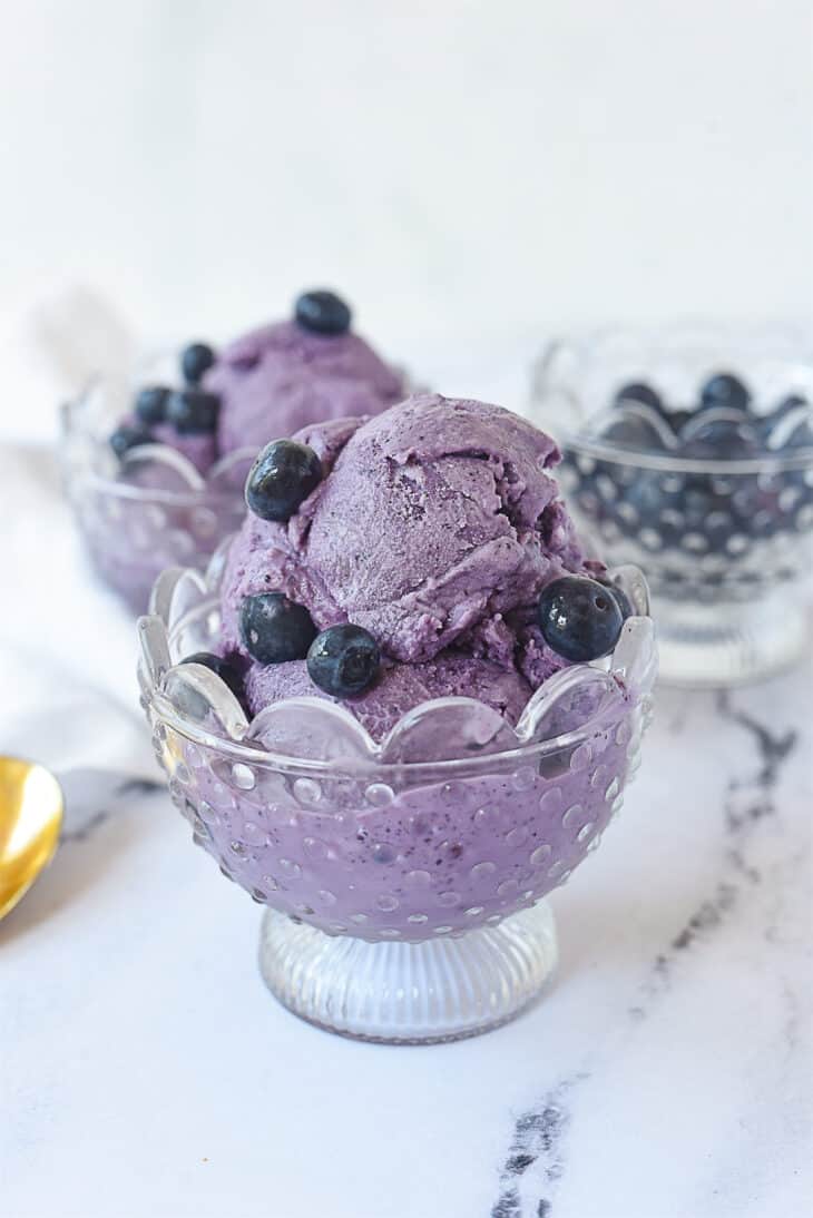 Fresh Blueberry Ice Cream