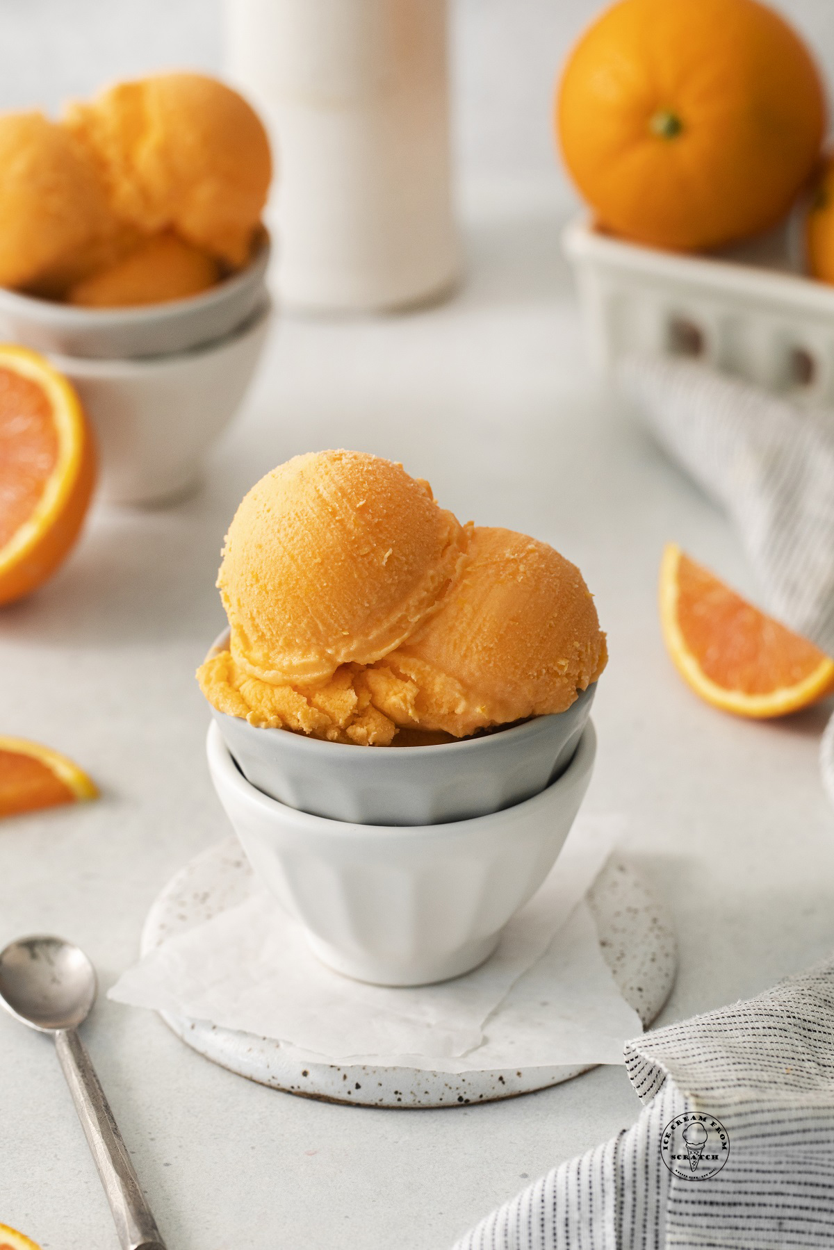 Homemade Orange Sherbet 