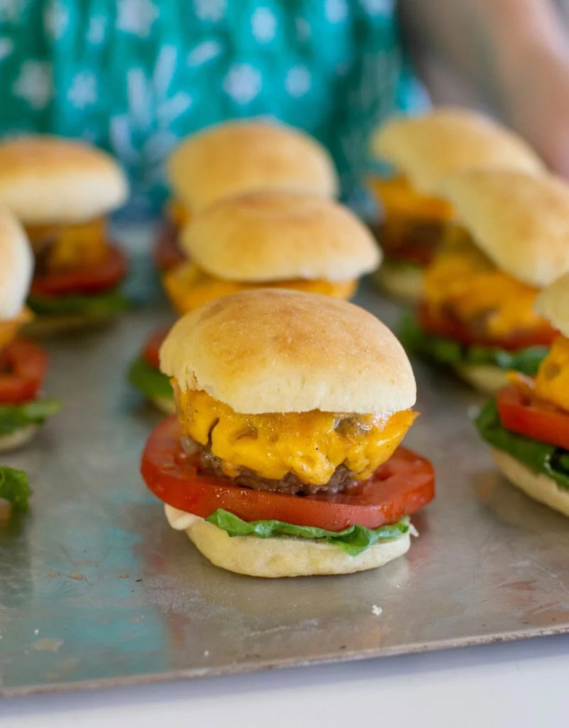 Muffin Tin Cheeseburger Sliders