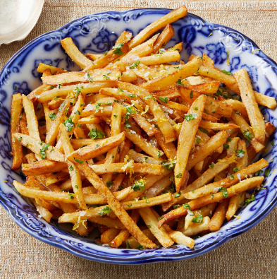 Lemon-Pepper Shoestring Fries