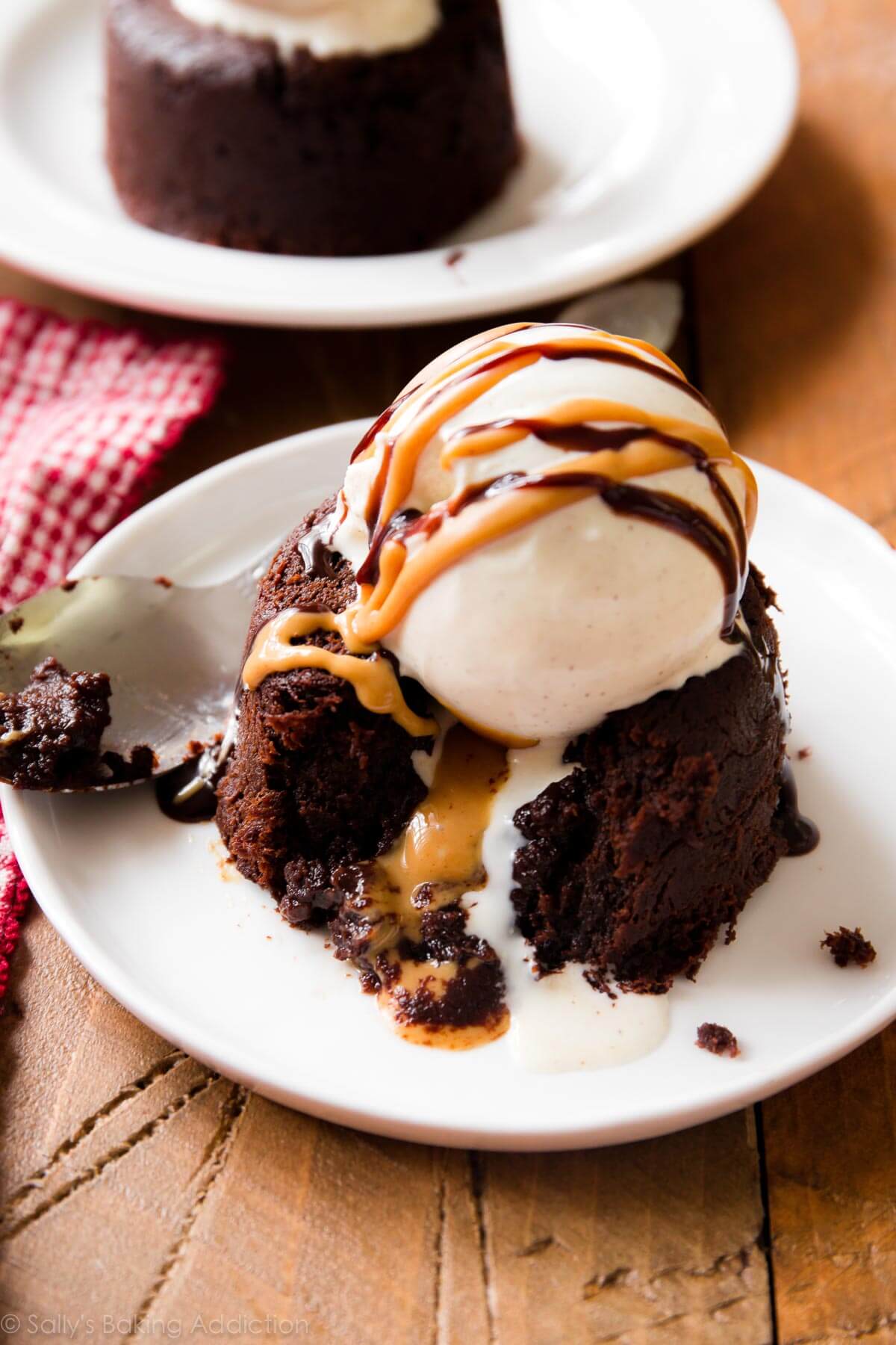 Peanut Butter Chocolate Lava Cakes