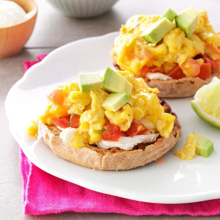 Salsa and Scrambled Egg Sandwiches